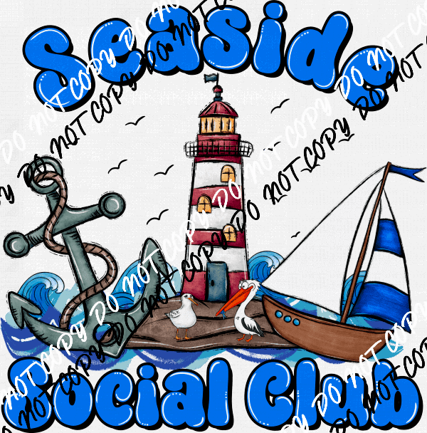 Seaside Social Club DTF Transfer - We Print U Press DTF Transfers