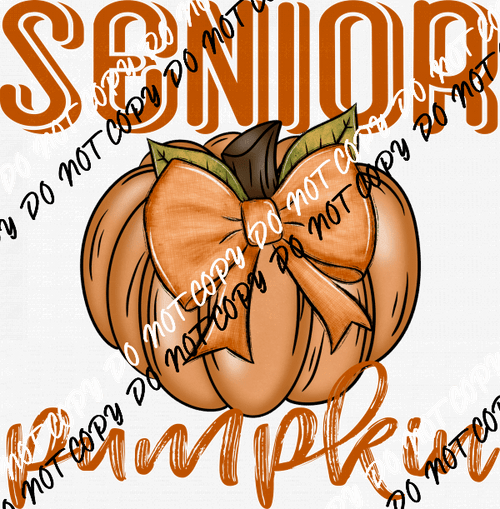 Senior Pumpkin DTF Transfer - We Print U Press DTF Transfers