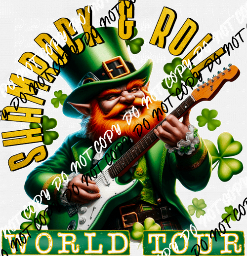 Shamrock and Roll World Tour DTF Transfer - We Print U Press DTF Transfers