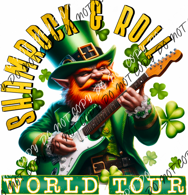 Shamrock And Roll World Tour Dtf Transfer Rtp Transfers