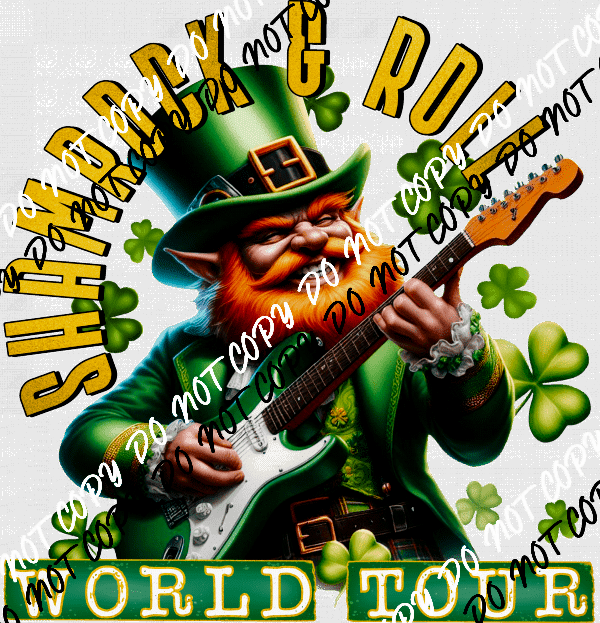 Shamrock and Roll World Tour DTF Transfer - We Print U Press DTF Transfers