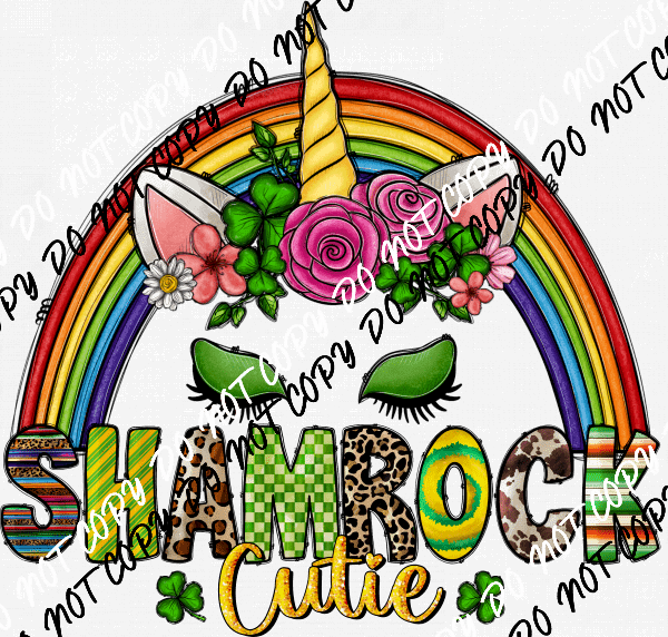 Shamrock Cutie DTF Transfer - We Print U Press DTF Transfers