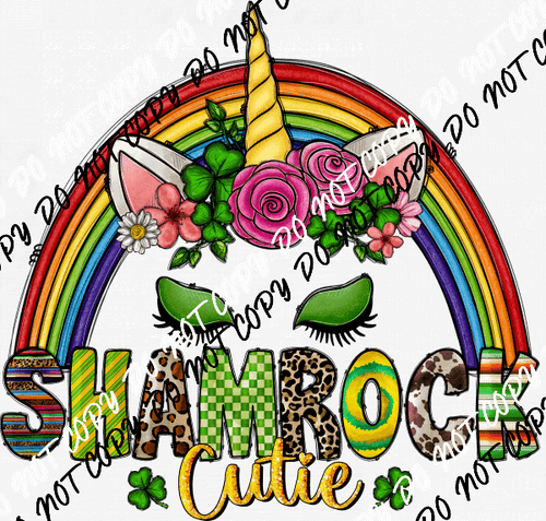 Shamrock Cutie DTF Transfer - We Print U Press DTF Transfers