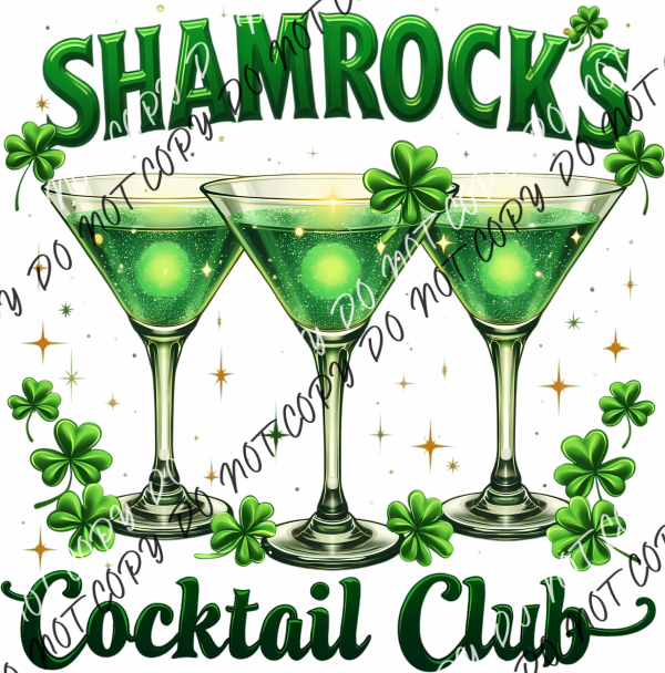 Shamrock’s Cocktail Club DTF Transfer RTP DTF Transfers
