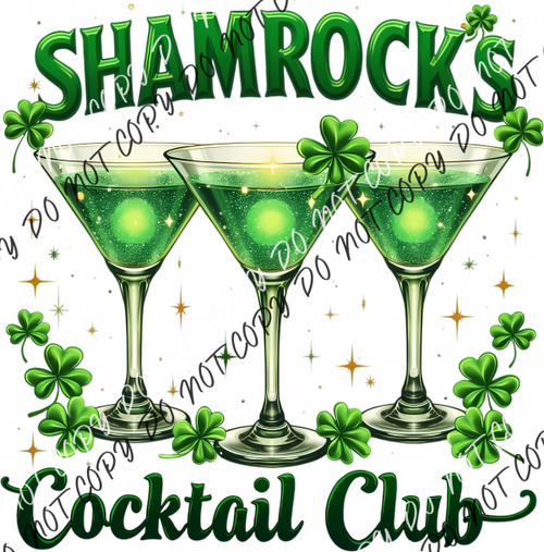 Shamrock’s Cocktail Club DTF Transfer RTP DTF Transfers