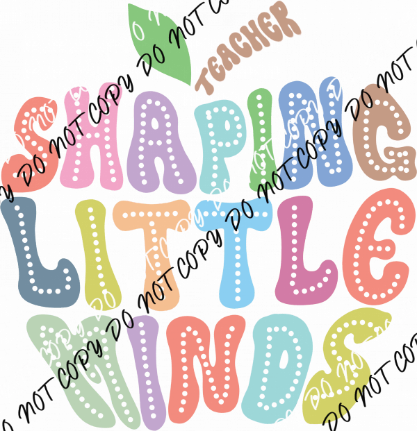 Shaping Little Minds DTF Transfer - We Print U Press DTF Transfers