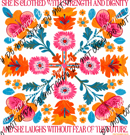 She Is Clothed DTF Transfer - We Print U Press DTF Transfers