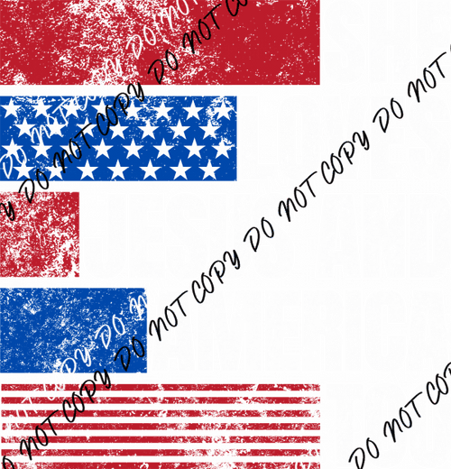 She Loves Jesus And America Too DTF Transfer - We Print U Press DTF Transfers