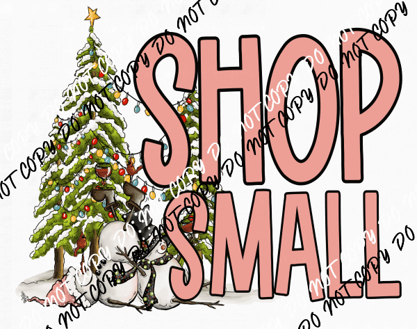 Shop Small Christmas Trees DTF Transfer - We Print U Press DTF Transfers