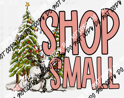 Shop Small Christmas Trees DTF Transfer - We Print U Press DTF Transfers
