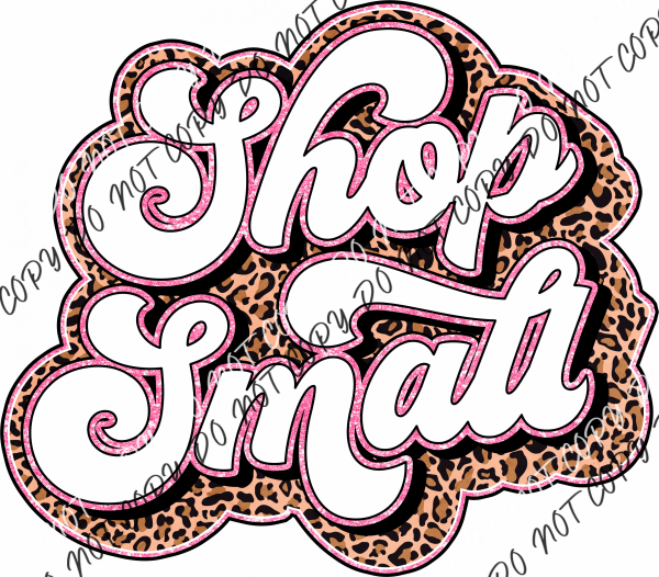 Shop Local Leopard Pink Dtf Transfer