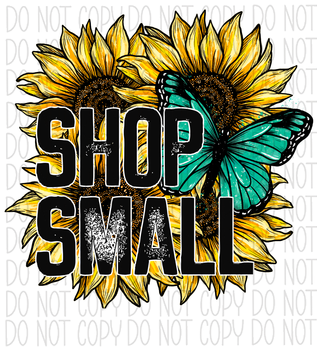 Shop Small Sunflowers Dtf Transfer