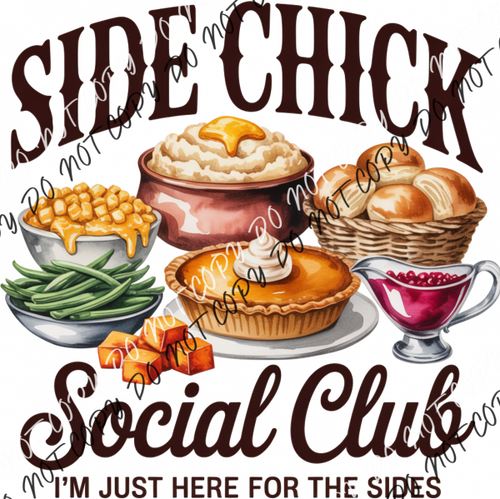 Side Chick Social Club DTF Transfer RTP DTF Transfers