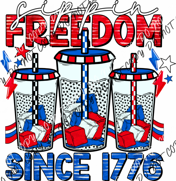 Sippin Freedom Drinks Dtf Transfer (Copy) Rtp Transfers