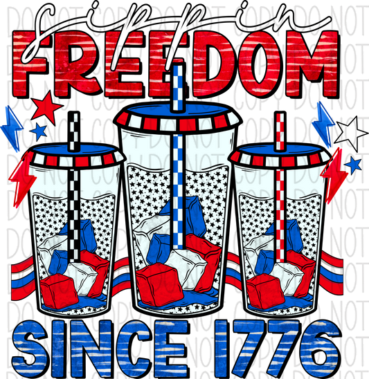 Sippin Freedom Drinks Dtf Transfer (Copy) Rtp Transfers
