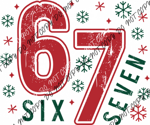 Six Seven Holiday DTF Transfer RTP DTF Transfers