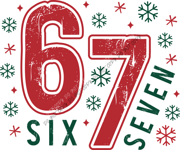 Six Seven Holiday DTF Transfer RTP DTF Transfers