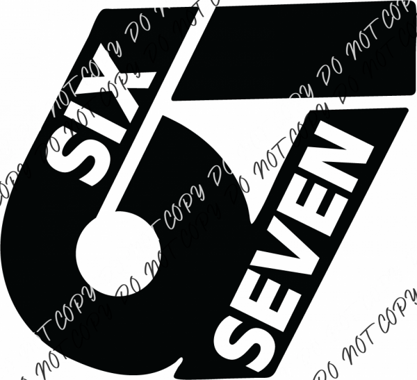 Six Seven Logo DTF Transfer RTP DTF Transfers