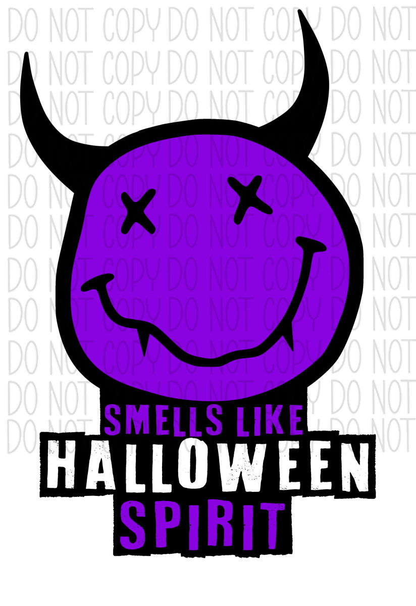 Smells Like Halloween Spirit Purple Dtf Transfer