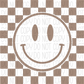 Smiley Checkered Dtf Transfer