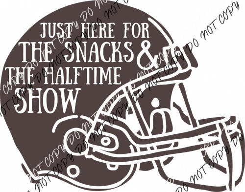 Snacks And Halftime Show Dtf Transfer