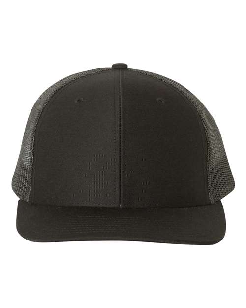 Snapback Trucker Cap - Black - We Print U Press DTF Transfers