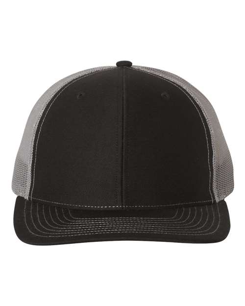 Snapback Trucker Cap - Black/ Charcoal - We Print U Press DTF Transfers