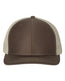 Snapback Trucker Cap - Brown/ Khaki - We Print U Press DTF Transfers