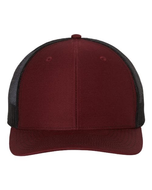 Snapback Trucker Cap - Cardinal/ Black - We Print U Press DTF Transfers