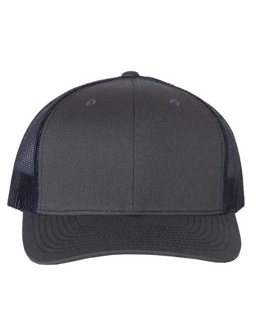 Snapback Trucker Cap - Charcoal/ Navy - We Print U Press DTF Transfers