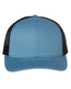 Snapback Trucker Cap - Columbia Blue/ Black - We Print U Press DTF Transfers