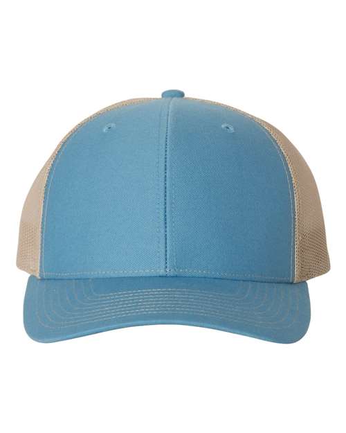 Snapback Trucker Cap - Columbia Blue/ Khaki - We Print U Press DTF Transfers