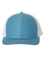 Snapback Trucker Cap - Columbia Blue/ White - We Print U Press DTF Transfers