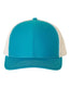 Snapback Trucker Cap - Cyan/ White - We Print U Press DTF Transfers