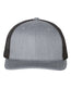 Snapback Trucker Cap - Heather Grey/ Black - We Print U Press DTF Transfers