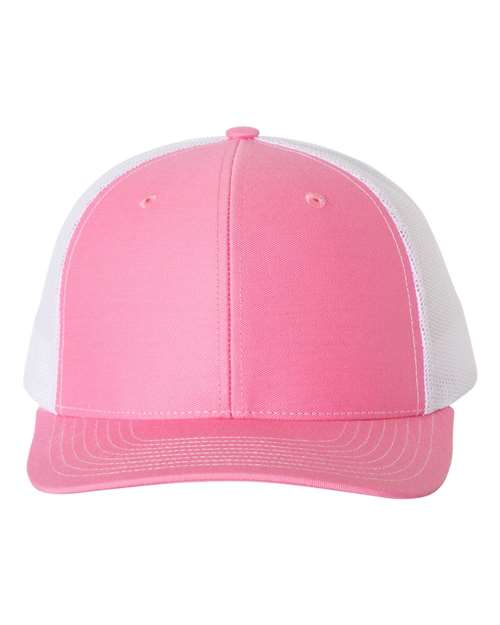 Snapback Trucker Cap - Hot Pink/ White - We Print U Press DTF Transfers