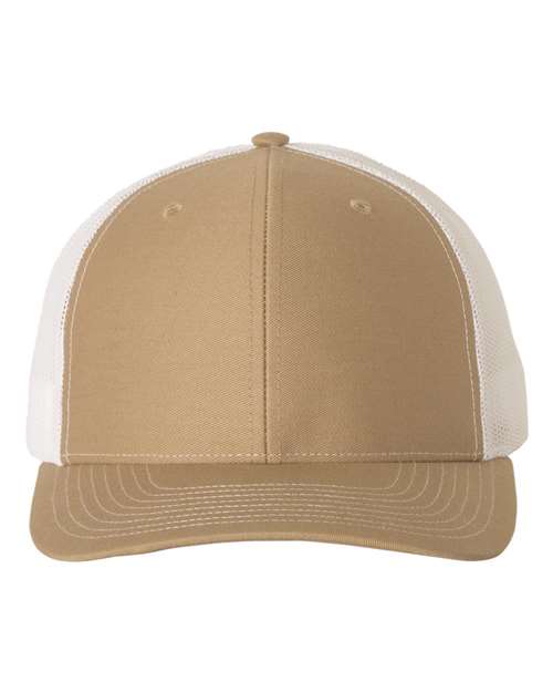 Snapback Trucker Cap - Khaki/ White - We Print U Press DTF Transfers