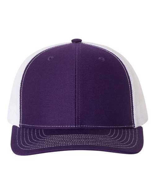 Snapback Trucker Cap - Purple/ White - We Print U Press DTF Transfers