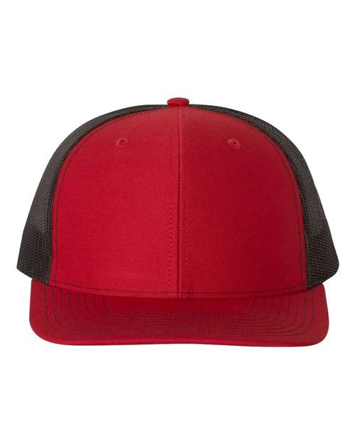 Snapback Trucker Cap - Red/ Black - We Print U Press DTF Transfers