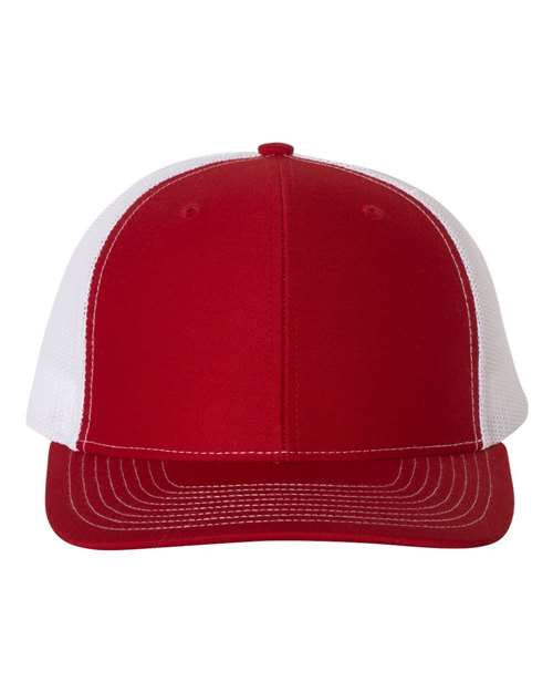 Snapback Trucker Cap - Red/ White - We Print U Press DTF Transfers