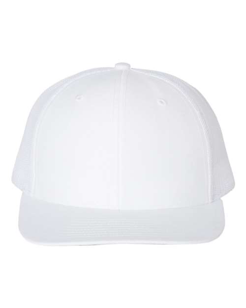 Snapback Trucker Cap - White - We Print U Press DTF Transfers