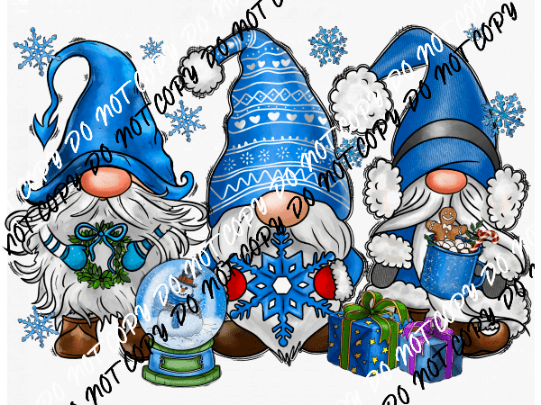 Snowman Gnome Winter DTF Transfer - We Print U Press DTF Transfers