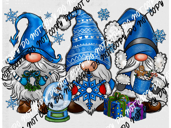 Snowman Gnome Winter DTF Transfer - We Print U Press DTF Transfers