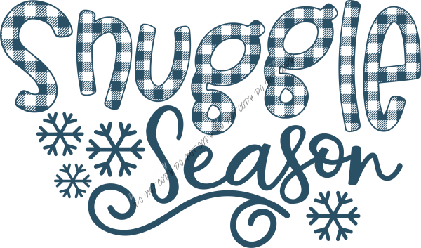 Snuggle Season Buffalo Plaid DTF Transfer RTP DTF Transfers