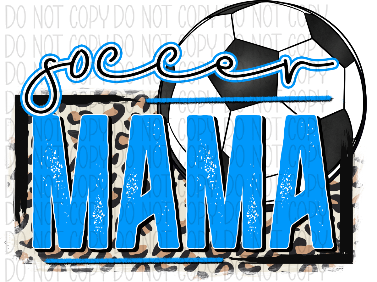 Soccer Mama Blue Dtf Transfer