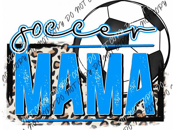 Soccer Mama Blue Dtf Transfer