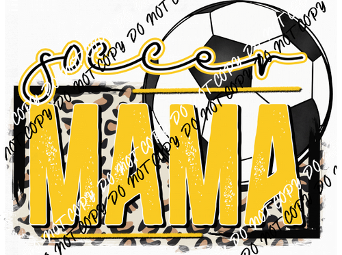 Soccer Mama Gold DTF Transfer - We Print U Press DTF Transfers