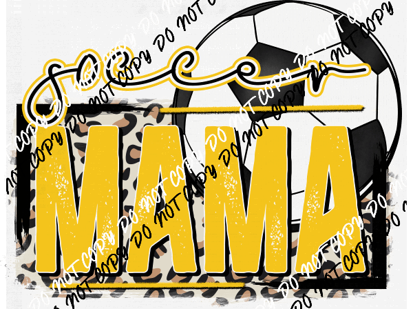 Soccer Mama Gold DTF Transfer - We Print U Press DTF Transfers