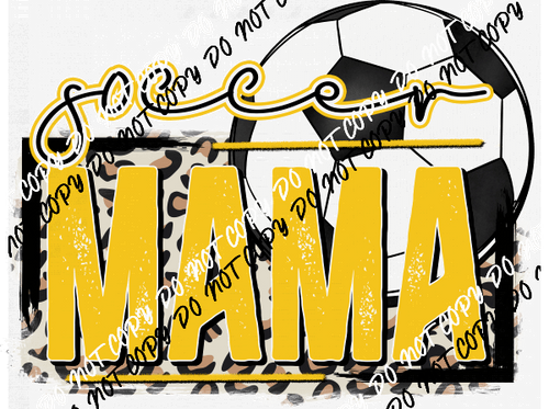 Soccer Mama Gold DTF Transfer - We Print U Press DTF Transfers