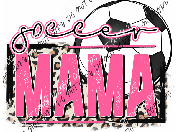 Soccer Mama Pink DTF Transfer - We Print U Press DTF Transfers